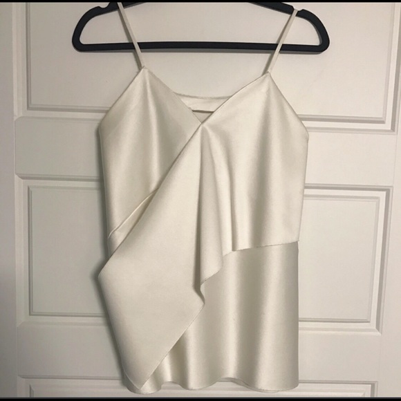 3.1 Phillip Lim Tops - 3.1 Phillip Lim Ivory Silk Wrap Shell Blouse Small